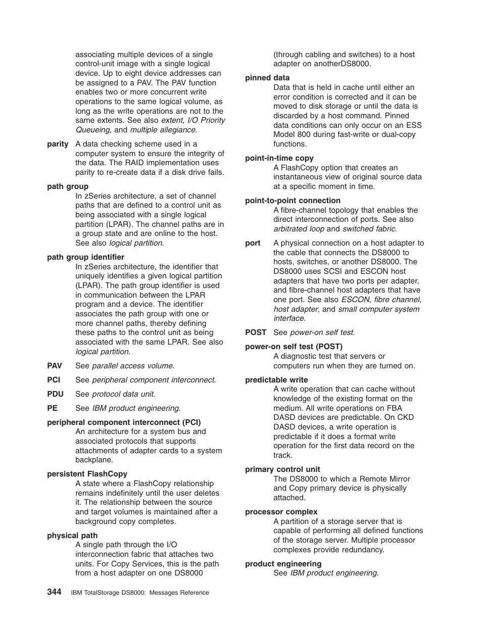 IBM TOTAL STORAGE DS8000 User Manual | Page 364 / 374