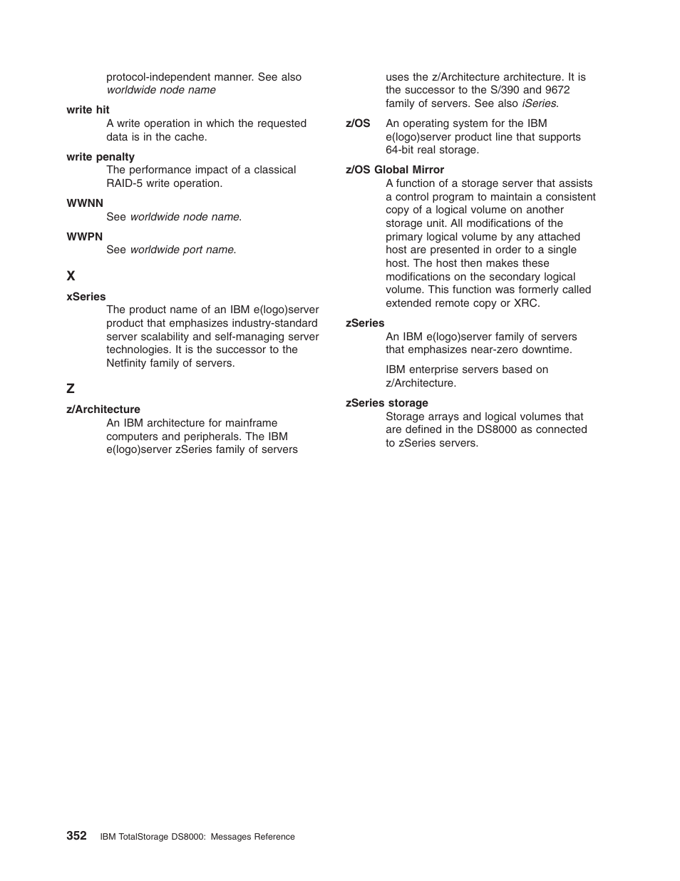 IBM TOTAL STORAGE DS8000 User Manual | Page 372 / 374
