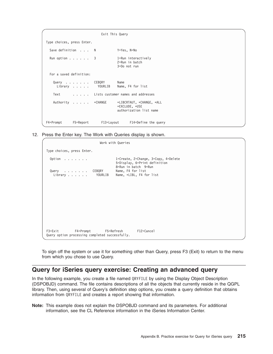 IBM ISERIES SC41-5210-04 User Manual | Page 227 / 294