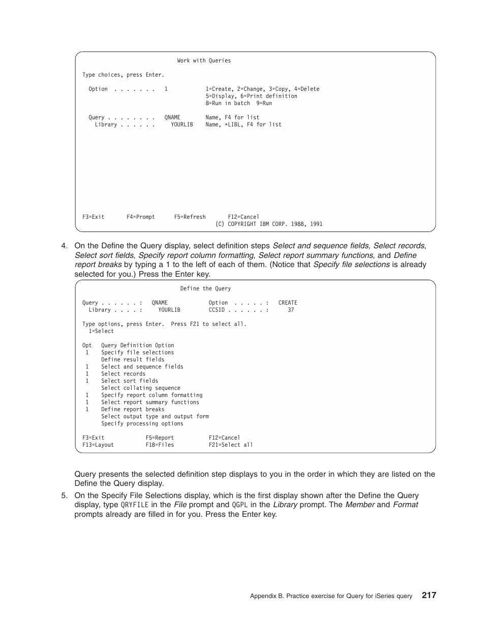 IBM ISERIES SC41-5210-04 User Manual | Page 229 / 294
