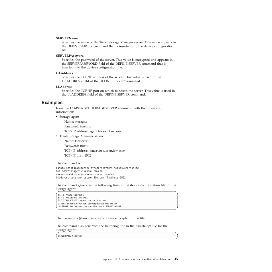 Examples | IBM TIVOLI SC32-0129-00 User Manual | Page 63 / 82