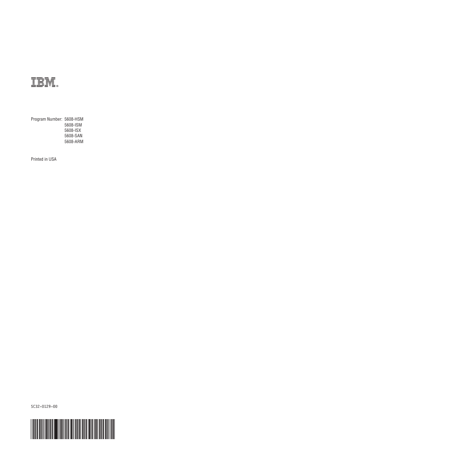 IBM TIVOLI SC32-0129-00 User Manual | Page 82 / 82