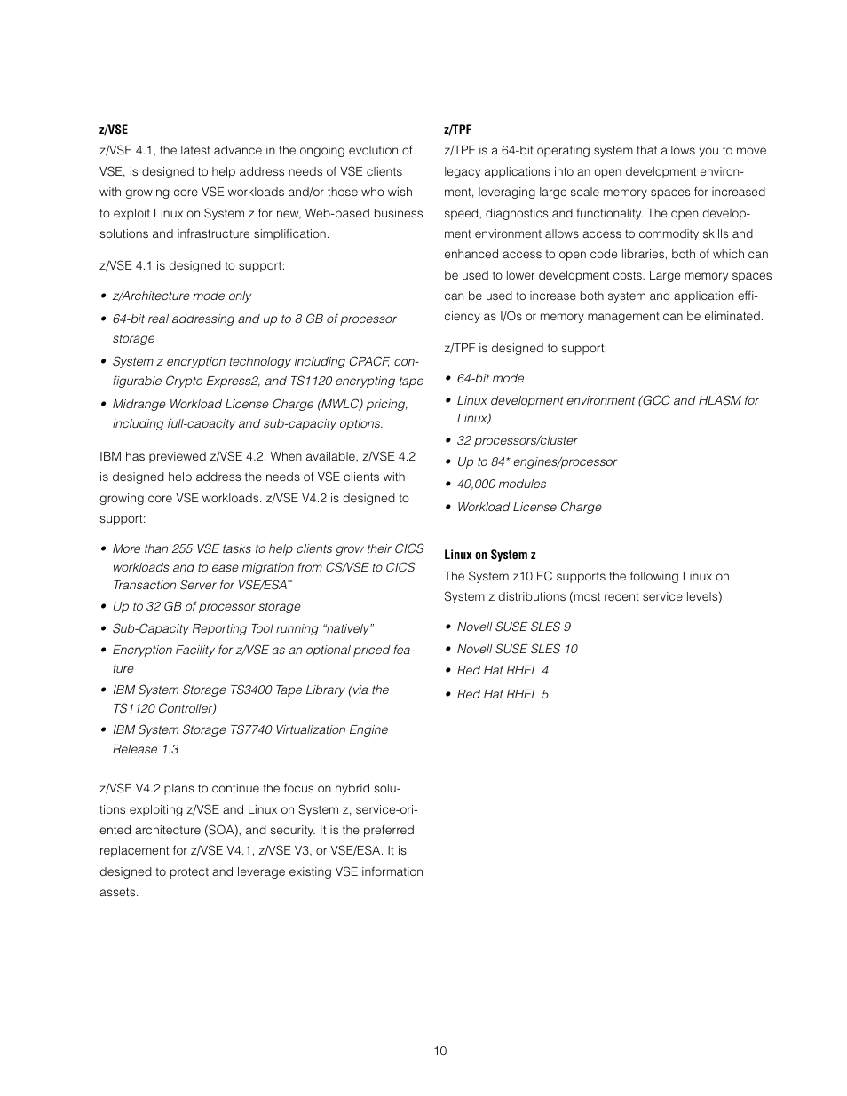 IBM Z10 EC User Manual | Page 10 / 67