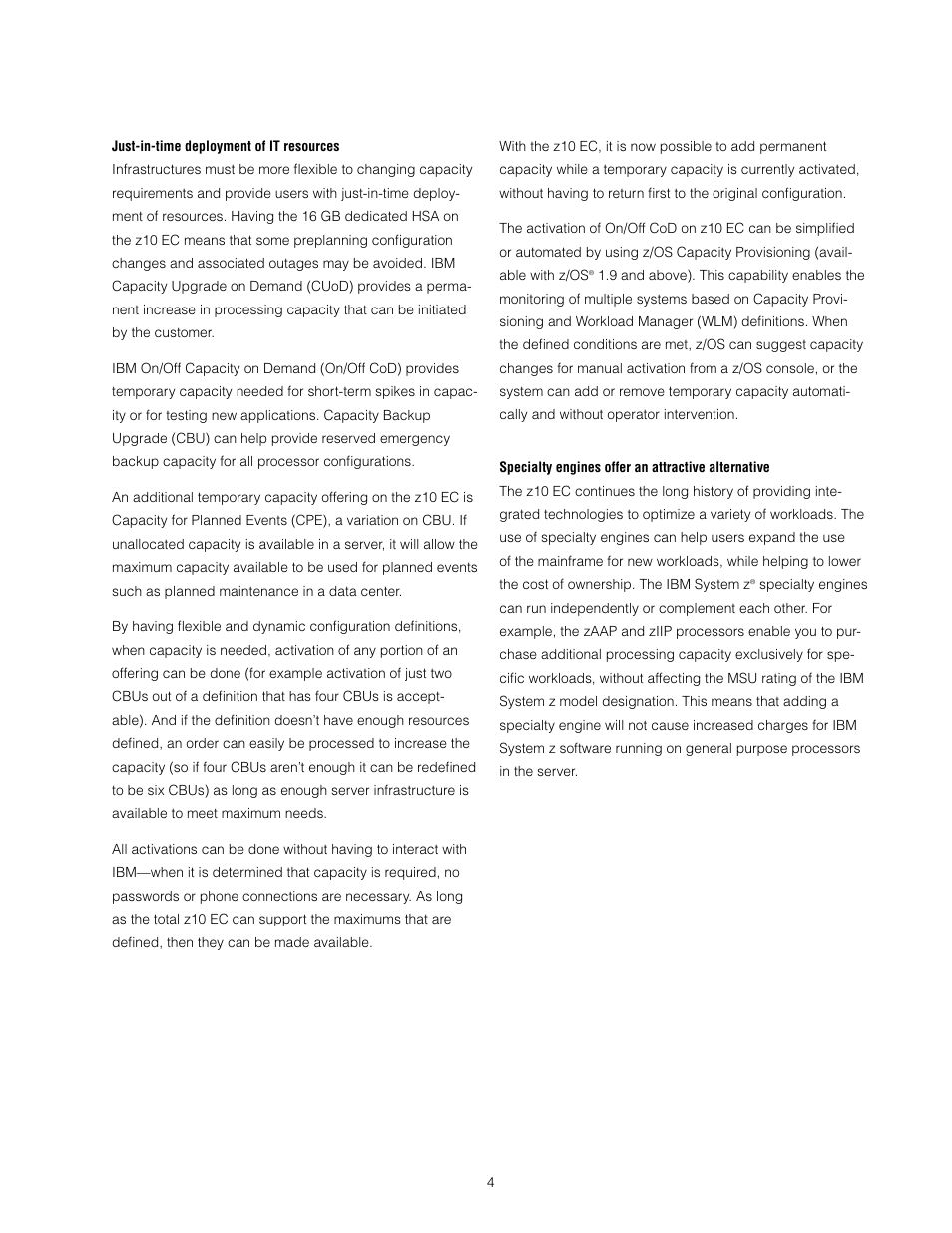 IBM Z10 EC User Manual | Page 4 / 67