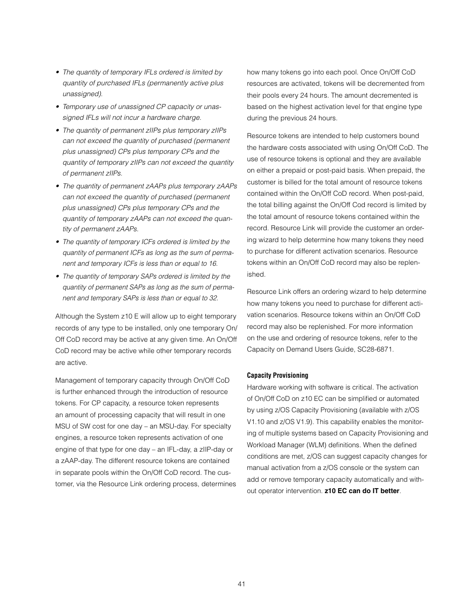 IBM Z10 EC User Manual | Page 41 / 67