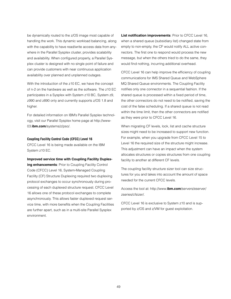 IBM Z10 EC User Manual | Page 49 / 67