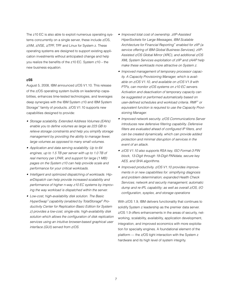 IBM Z10 EC User Manual | Page 7 / 67