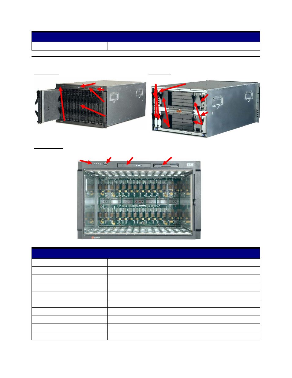 Bladecenter e chassis images, Bladecenter s chassis specifications, Bladecenter e chassis specifications | IBM E User Manual | Page 20 / 40