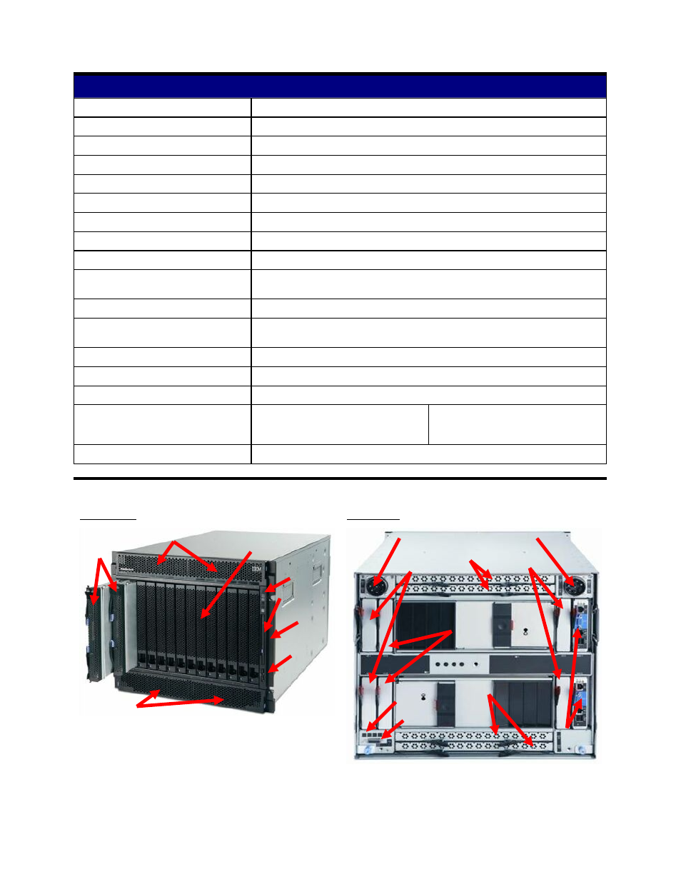 Bladecenter h chassis images, Bladecenter e chassis specifications | IBM E User Manual | Page 21 / 40