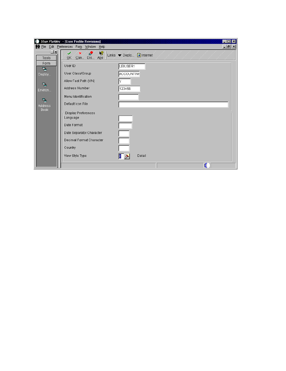 2 assigning packages to a profile | IBM J.D. EDWARDS' ONEWORLD B73.3 User Manual | Page 171 / 344