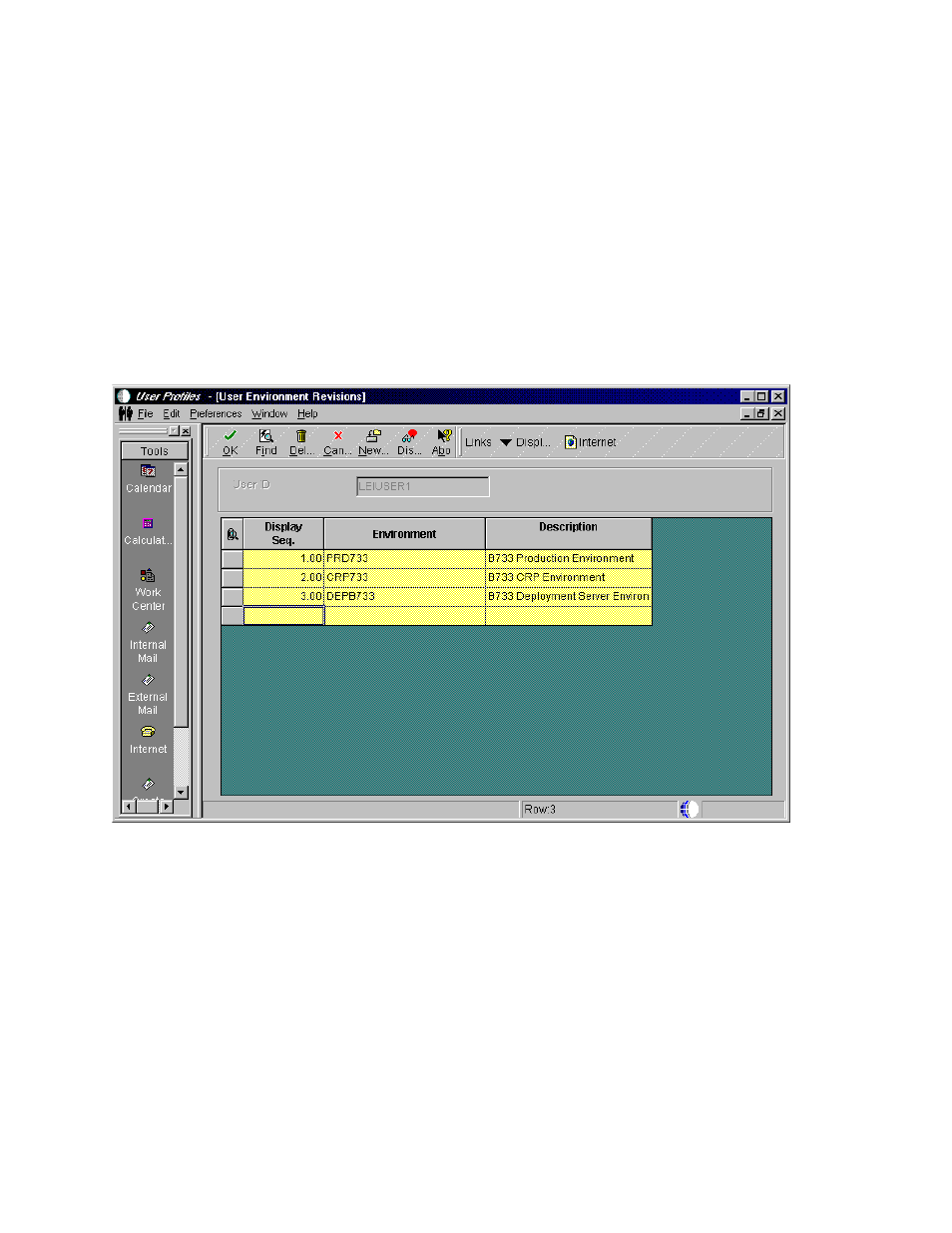 3 assigning environments to a profile | IBM J.D. EDWARDS' ONEWORLD B73.3 User Manual | Page 173 / 344