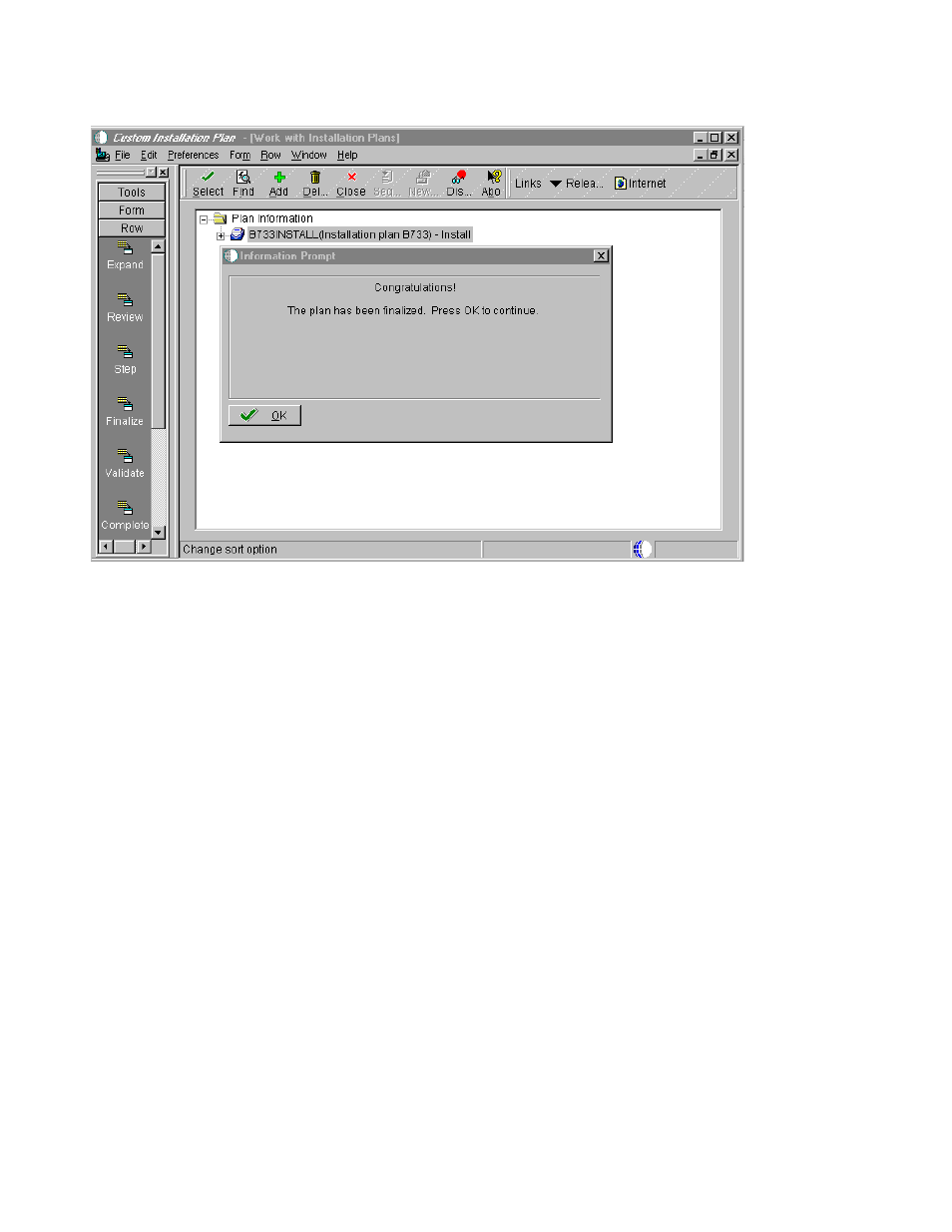 5 validate the plan | IBM J.D. EDWARDS' ONEWORLD B73.3 User Manual | Page 234 / 344