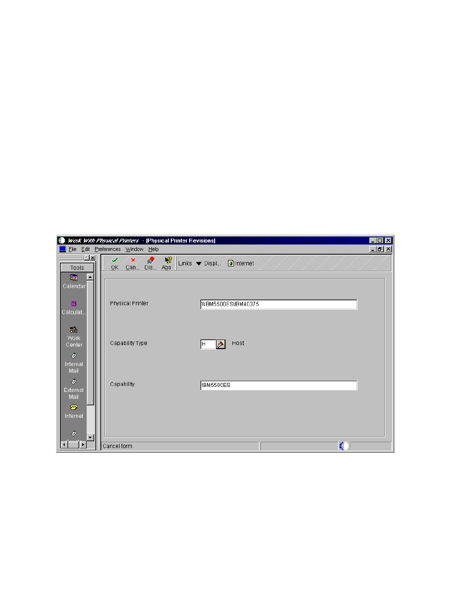 2 adding a physical printer | IBM J.D. EDWARDS' ONEWORLD B73.3 User Manual | Page 251 / 344