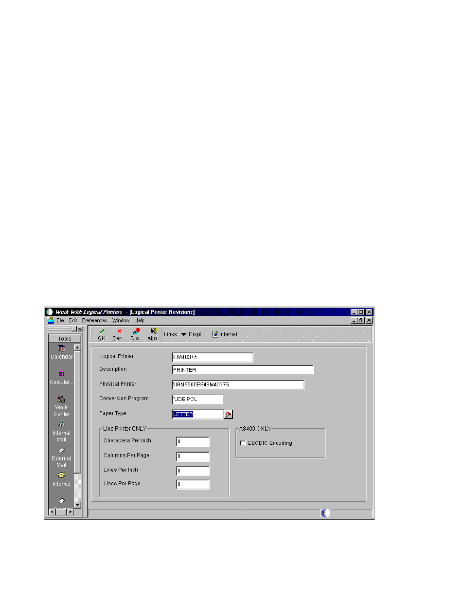 3 defining a conversion program, 4 adding a logical printer | IBM J.D. EDWARDS' ONEWORLD B73.3 User Manual | Page 252 / 344
