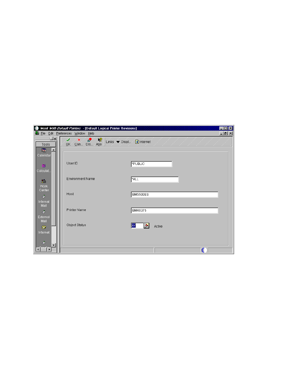 5 adding a default logical printer | IBM J.D. EDWARDS' ONEWORLD B73.3 User Manual | Page 253 / 344