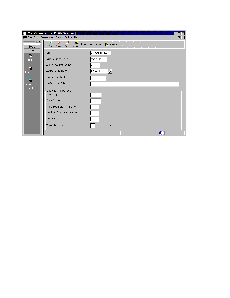 IBM J.D. EDWARDS' ONEWORLD B73.3 User Manual | Page 256 / 344