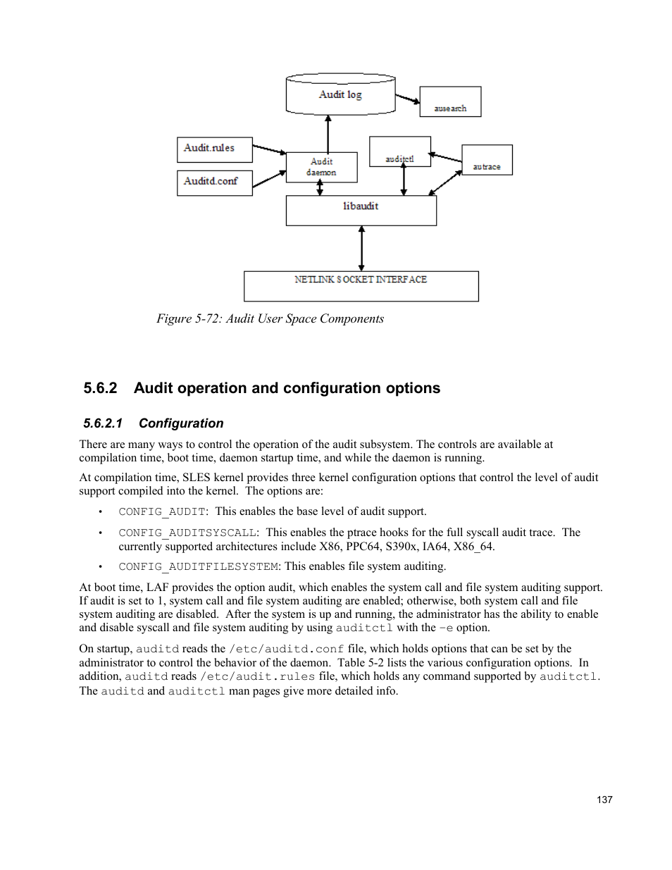2 audit operation and configuration options, 1 configuration | IBM Novell 10 SP1 EAL4 User Manual | Page 149 / 246