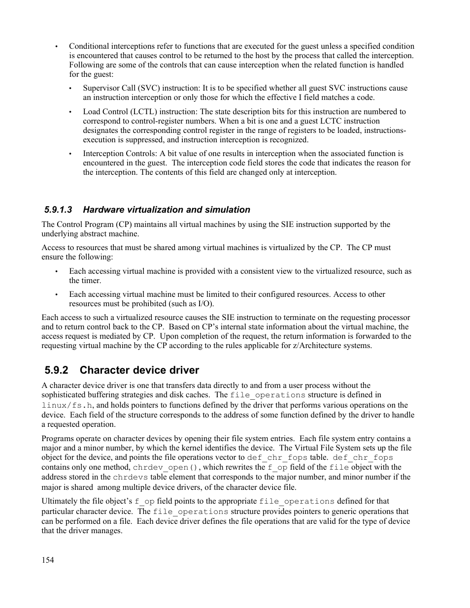3 hardware virtualization and simulation, 2 character device driver | IBM Novell 10 SP1 EAL4 User Manual | Page 166 / 246