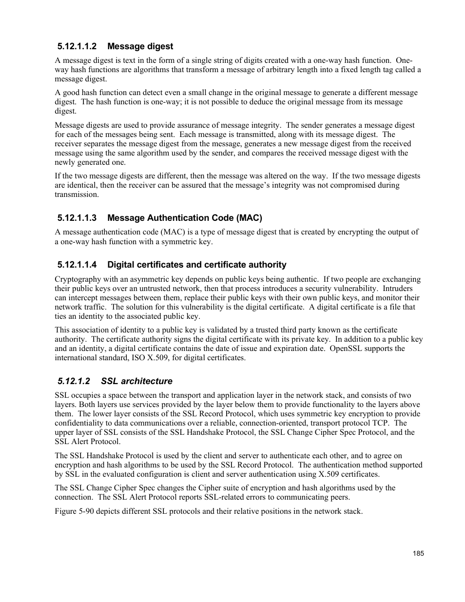 2 message digest, 3 message authentication code (mac), 4 digital certificates and certificate authority | 2 ssl architecture | IBM Novell 10 SP1 EAL4 User Manual | Page 197 / 246