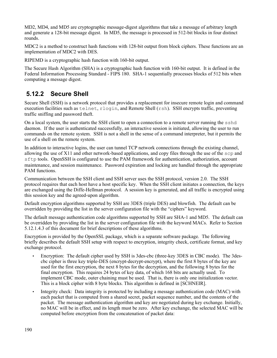 2 secure shell | IBM Novell 10 SP1 EAL4 User Manual | Page 202 / 246
