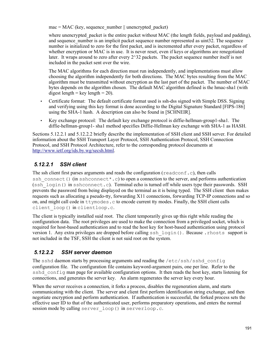1 ssh client, 2 ssh server daemon | IBM Novell 10 SP1 EAL4 User Manual | Page 203 / 246