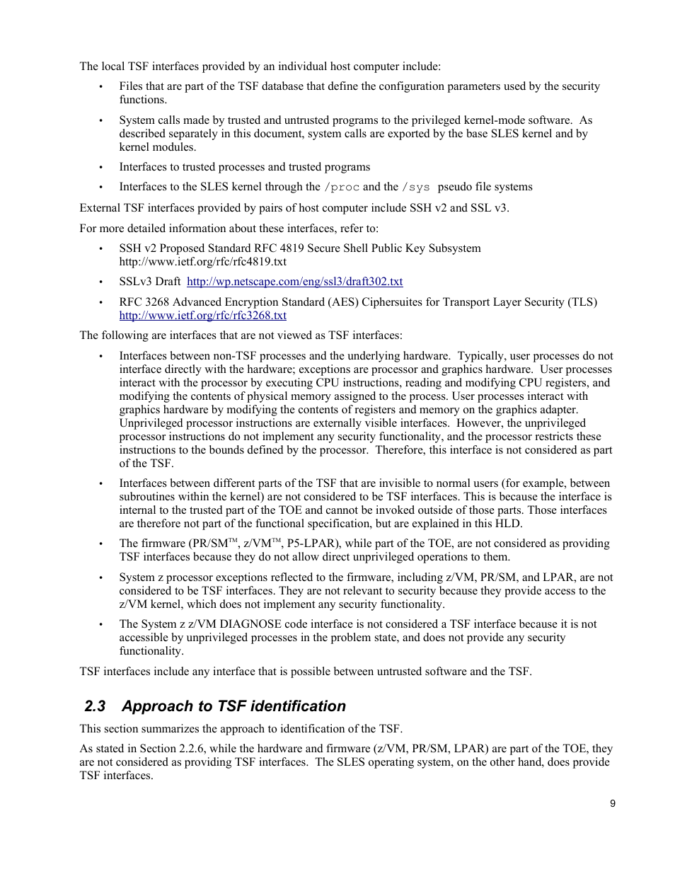 3 approach to tsf identification | IBM Novell 10 SP1 EAL4 User Manual | Page 21 / 246