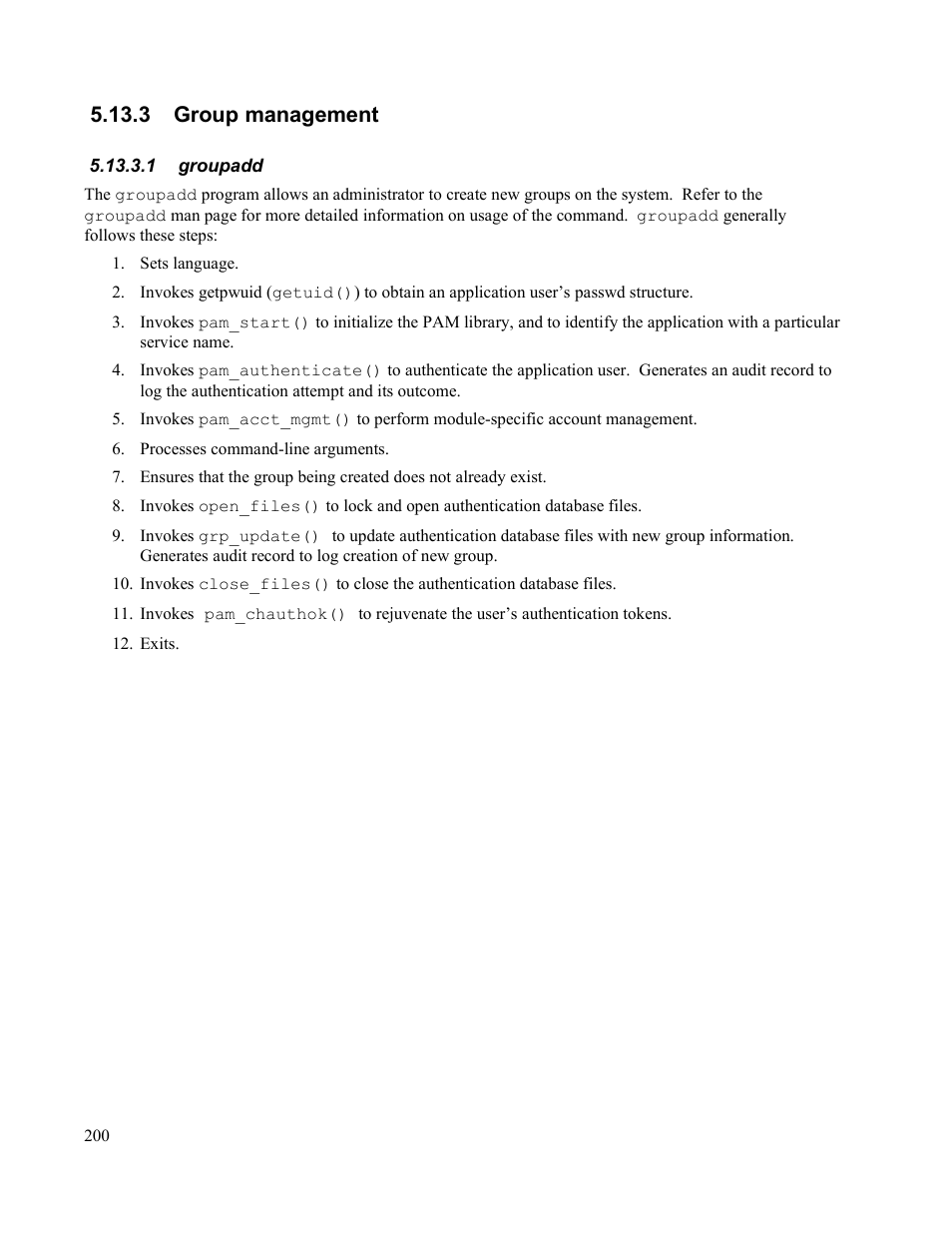 3 group management, 1 groupadd | IBM Novell 10 SP1 EAL4 User Manual | Page 212 / 246
