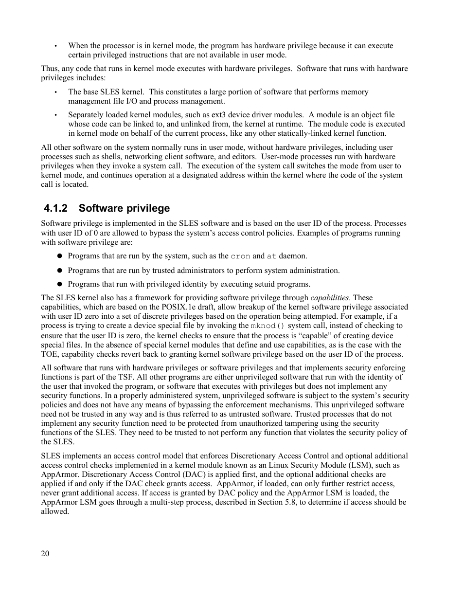 2 software privilege | IBM Novell 10 SP1 EAL4 User Manual | Page 32 / 246