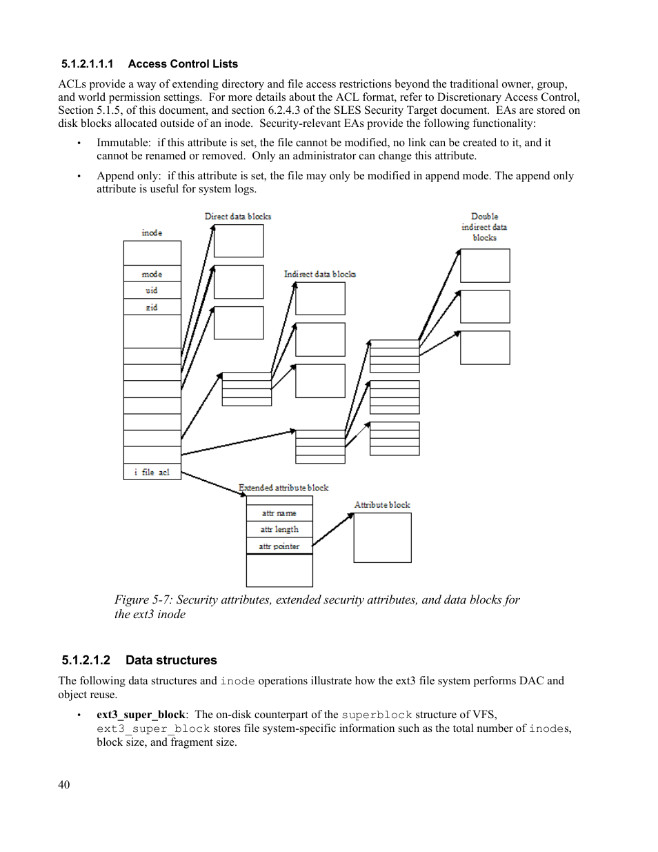 1 access control lists, 2 data structures | IBM Novell 10 SP1 EAL4 User Manual | Page 52 / 246