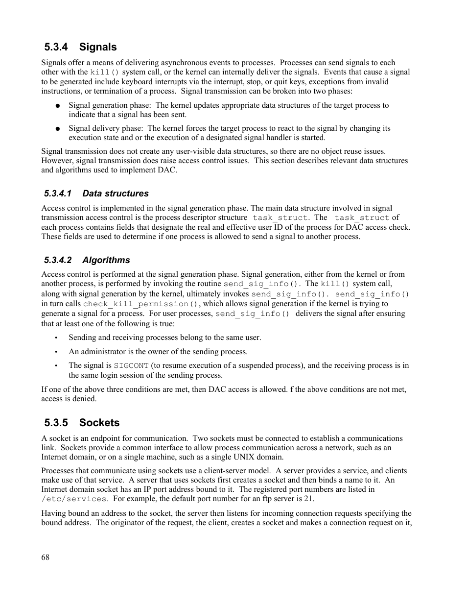 4 signals, 1 data structures, 2 algorithms | 5 sockets | IBM Novell 10 SP1 EAL4 User Manual | Page 80 / 246