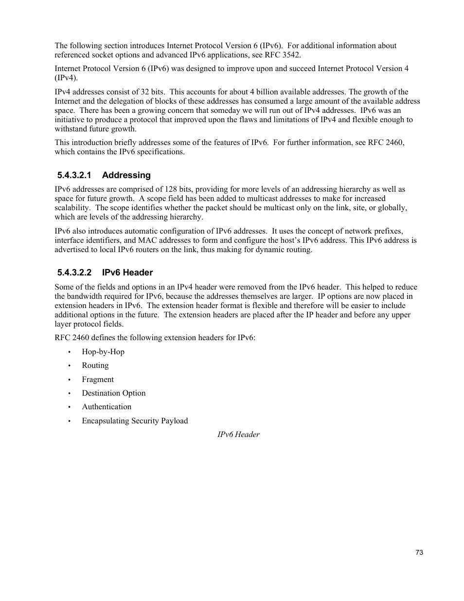 1 addressing, 2 ipv6 header | IBM Novell 10 SP1 EAL4 User Manual | Page 85 / 246