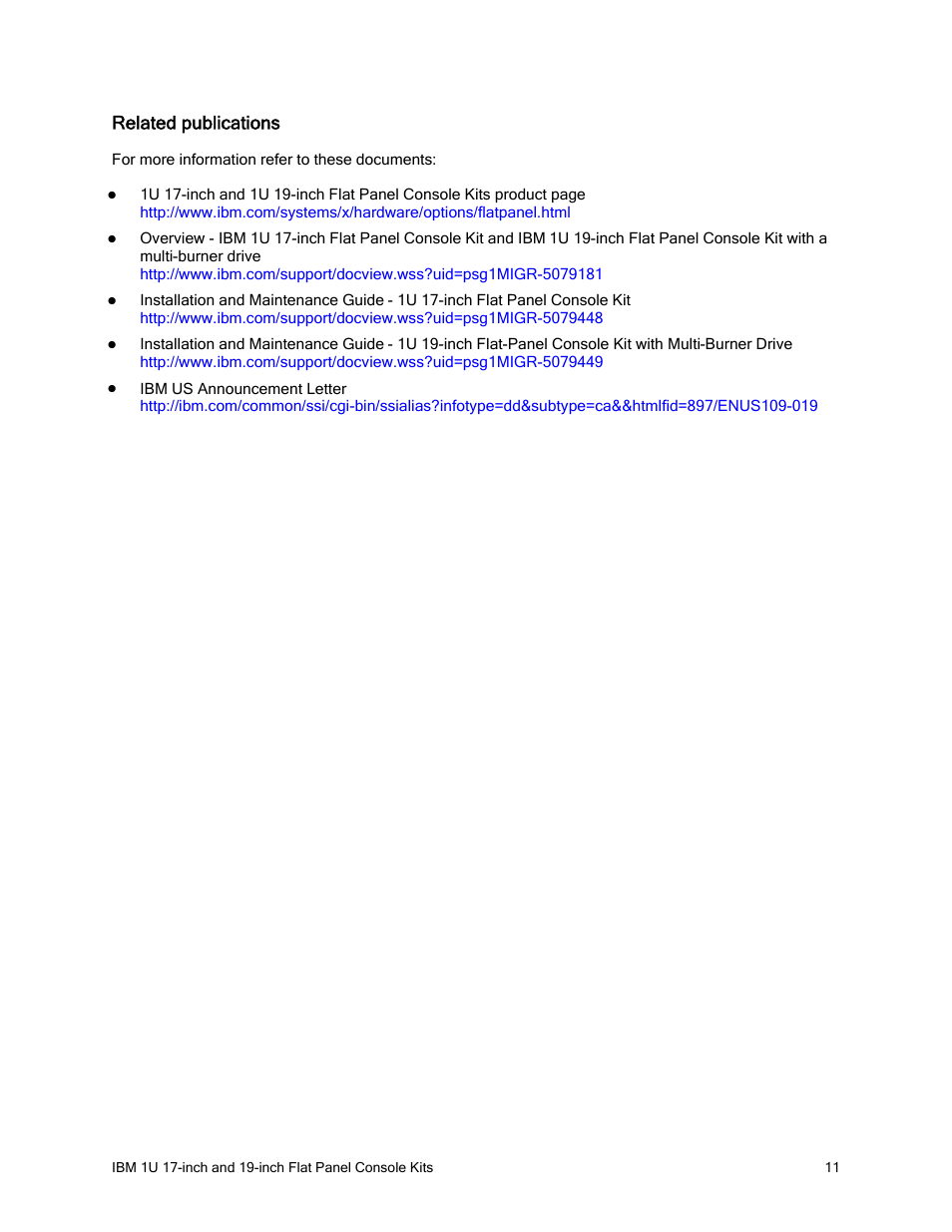 Related publications | IBM REDBOOKS 1U 17 User Manual | Page 11 / 13