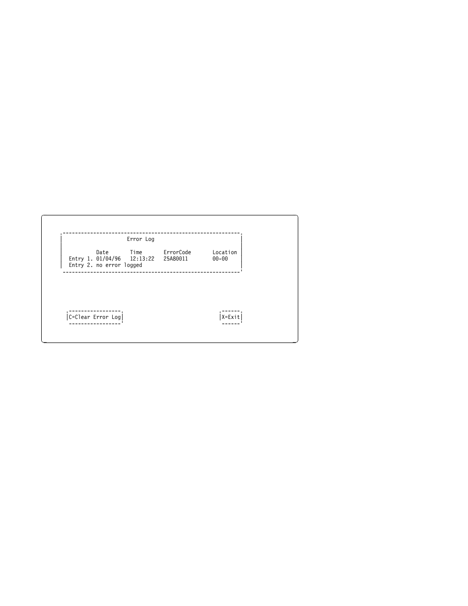Display error log | IBM B50 User Manual | Page 136 / 198