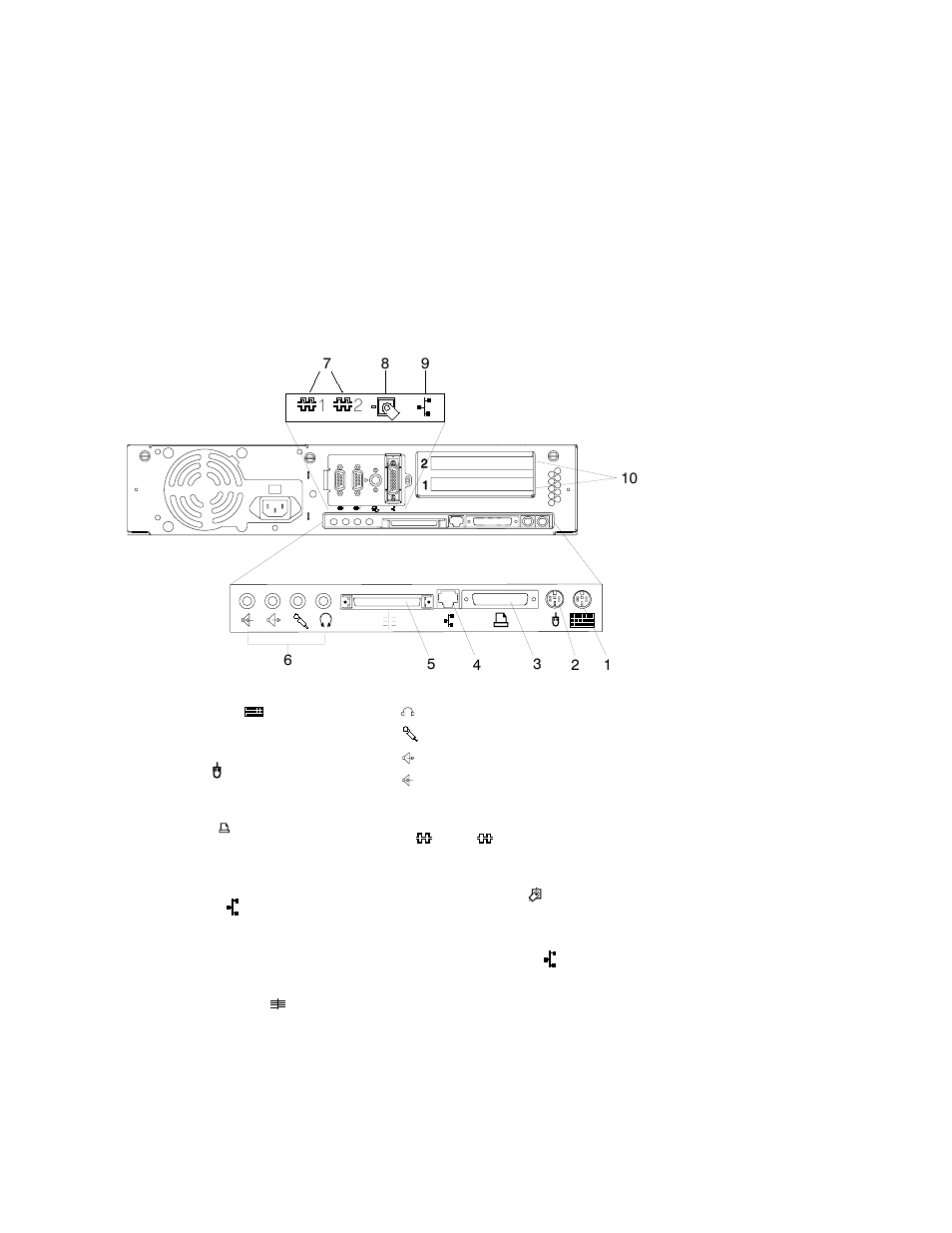 Rear view | IBM B50 User Manual | Page 20 / 198
