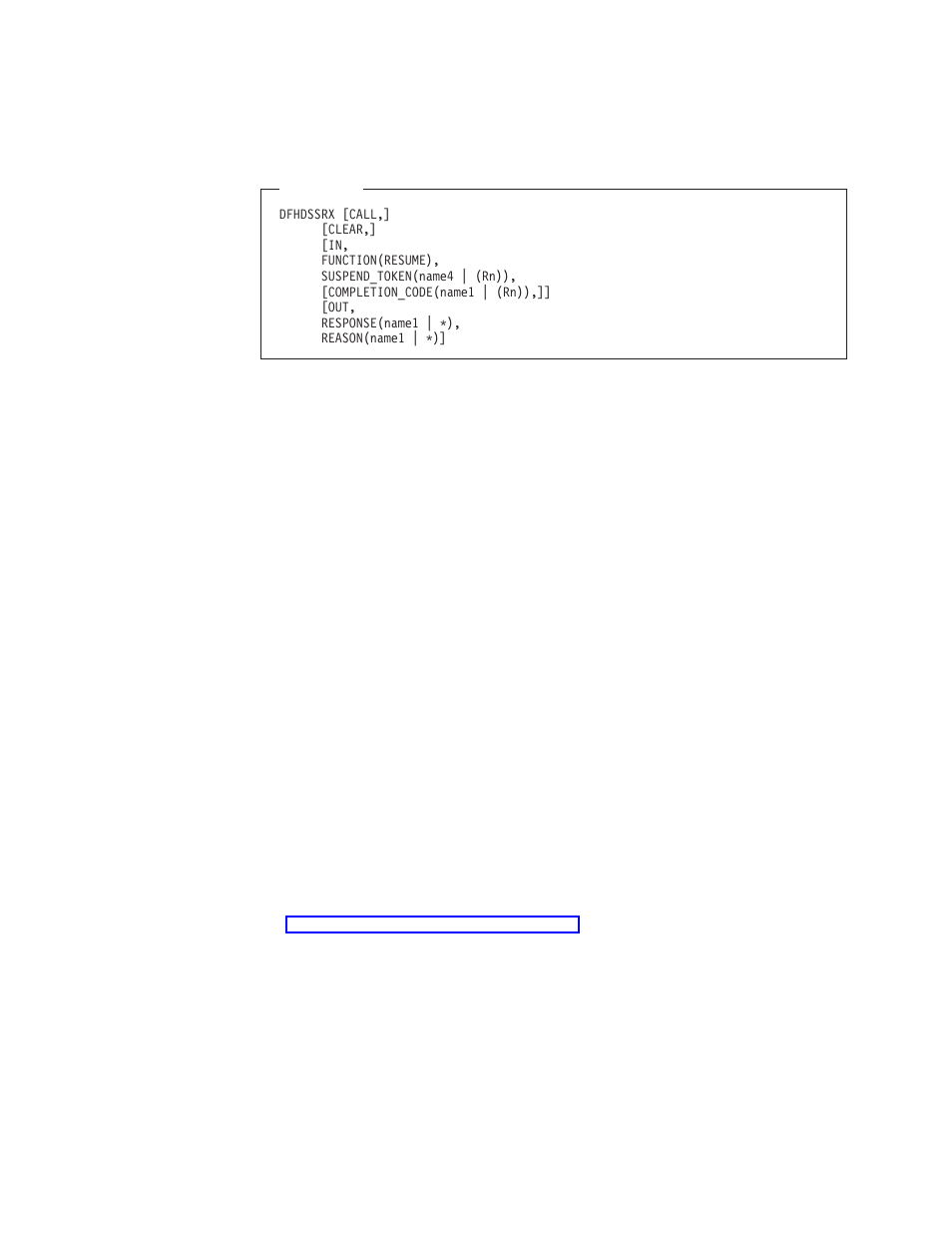 The delete_suspend call, Response and reason values for resume | IBM SC33-1683-02 User Manual | Page 340 / 875
