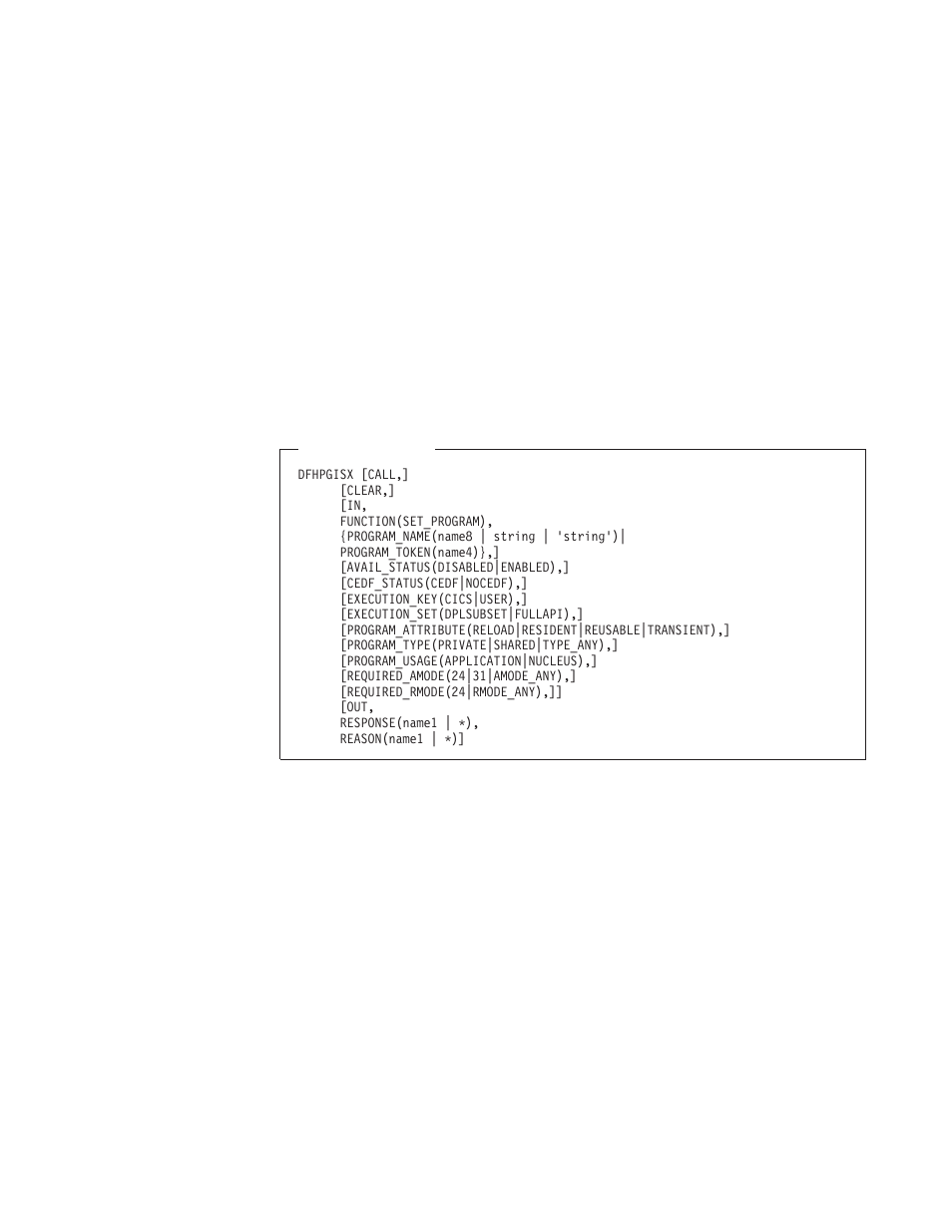 The set_program call | IBM SC33-1683-02 User Manual | Page 375 / 875