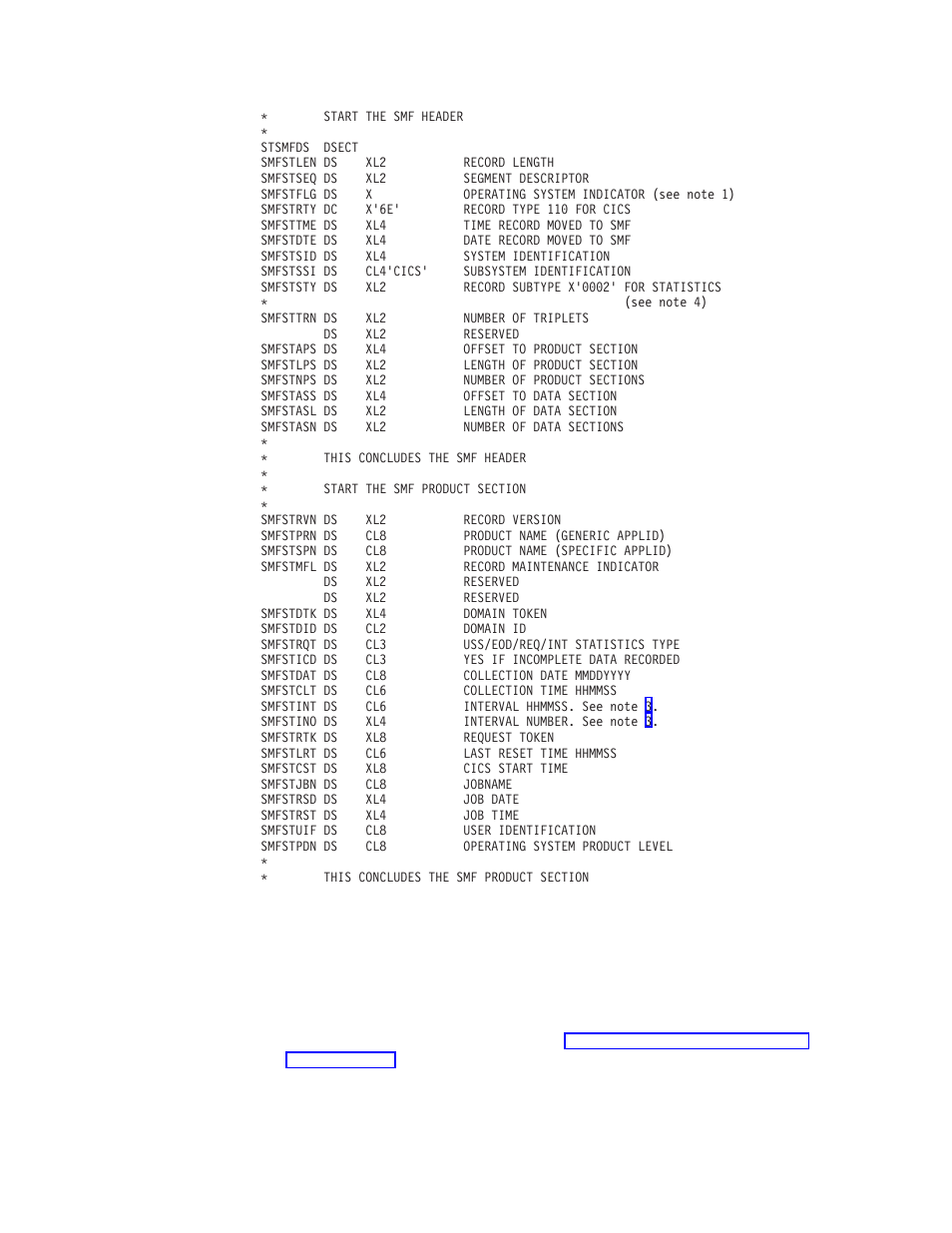 Format of statistics records 684 | IBM SC33-1683-02 User Manual | Page 716 / 875