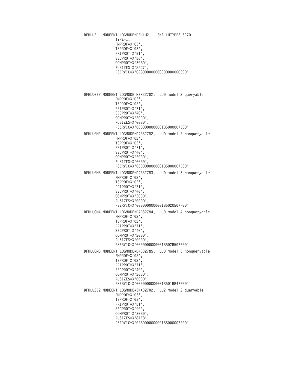 Matching models and logon mode entries | IBM SC33-1683-02 User Manual | Page 819 / 875