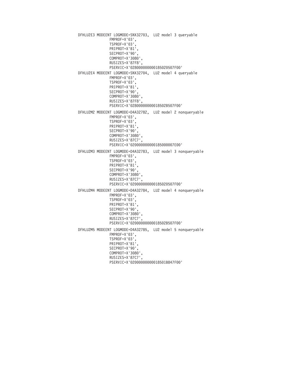 Matching models and logon mode entries 788 | IBM SC33-1683-02 User Manual | Page 820 / 875
