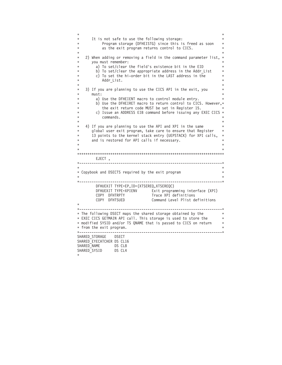 Example xtsereq global user exit program 808 | IBM SC33-1683-02 User Manual | Page 840 / 875