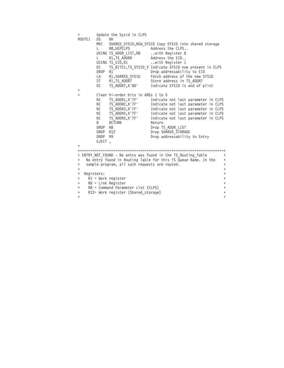 Example xtsereq global user exit program 816 | IBM SC33-1683-02 User Manual | Page 848 / 875