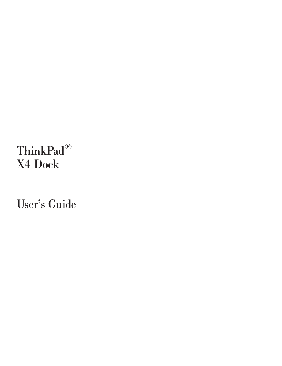 IBM THINKPAD X4 User Manual | 164 pages