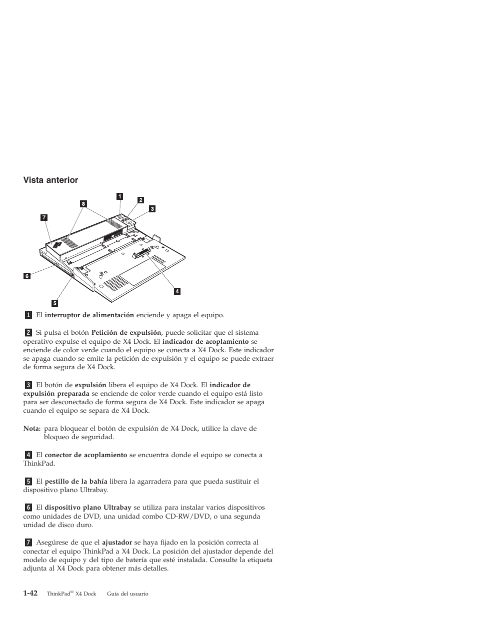 Vista, Anterior | IBM THINKPAD X4 User Manual | Page 52 / 164