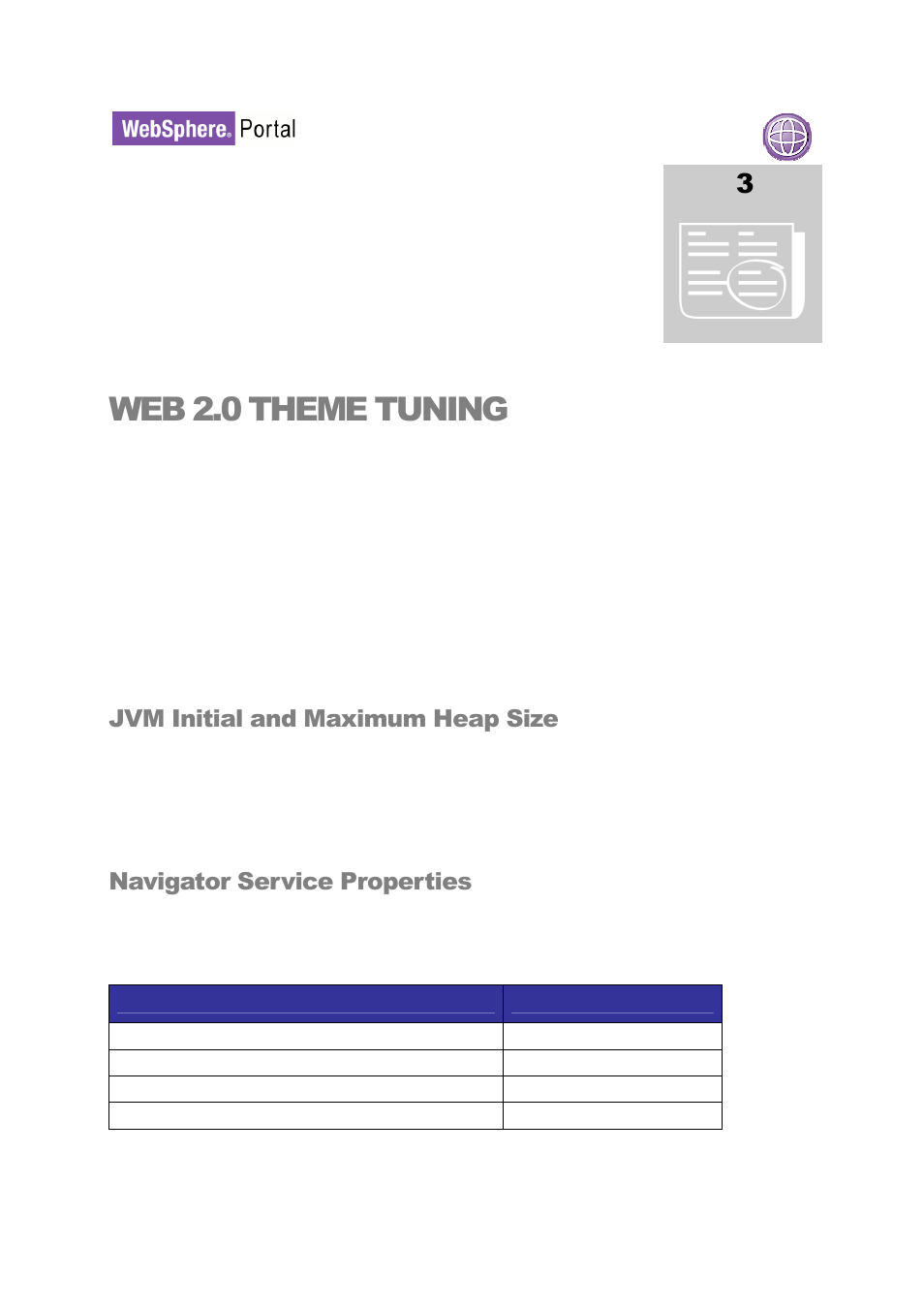 Web 2.0 theme tuning | IBM WEBSPHERE 6.1.X User Manual | Page 35 / 97