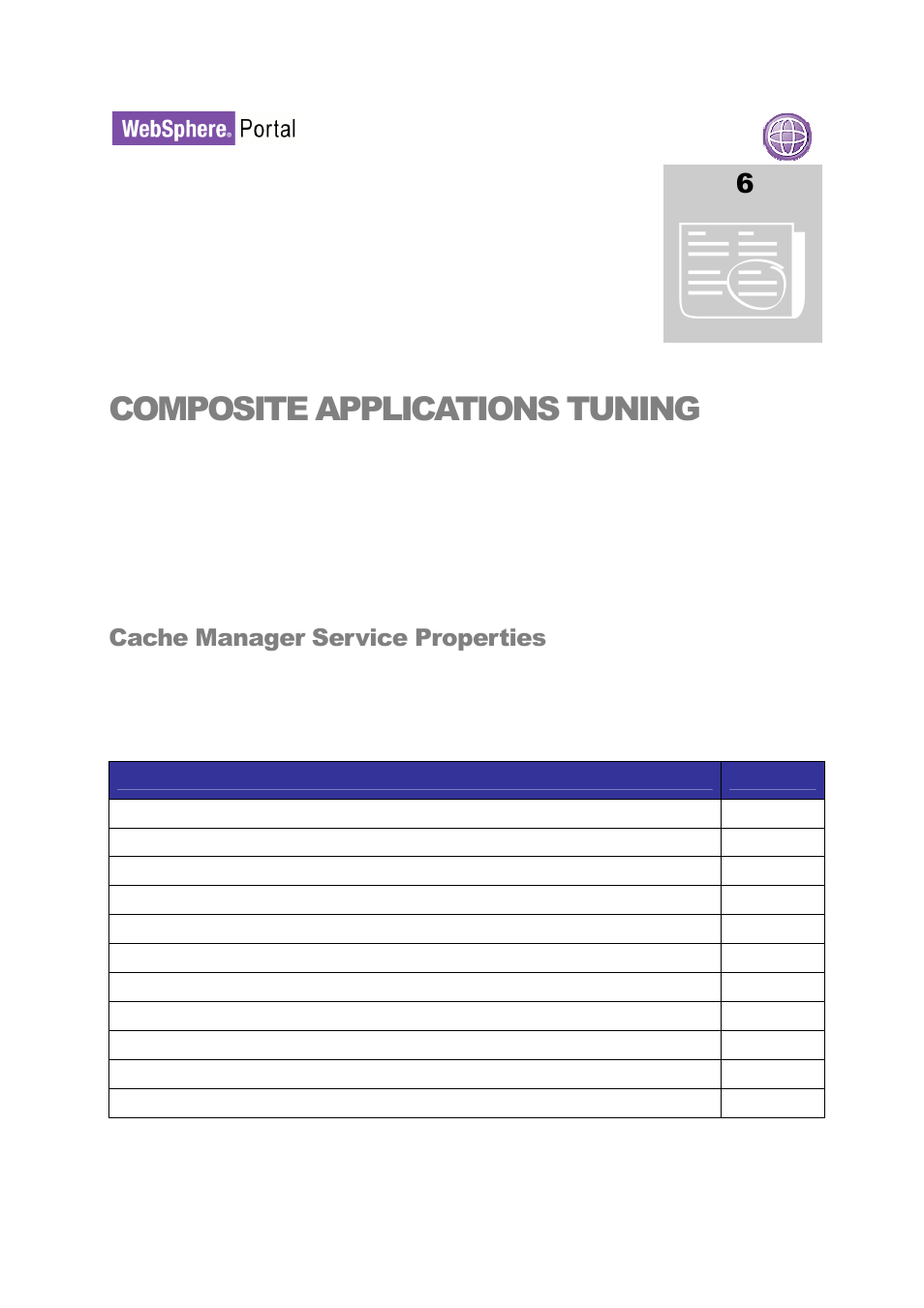 Composite applications tuning | IBM WEBSPHERE 6.1.X User Manual | Page 48 / 97