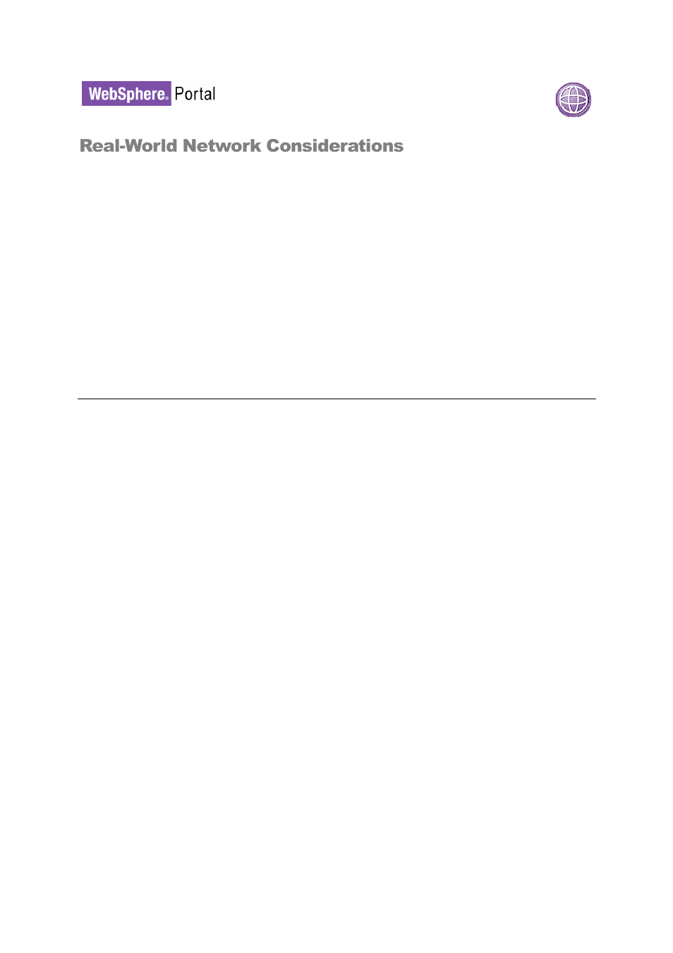 Real-world network considerations | IBM WEBSPHERE 6.1.X User Manual | Page 61 / 97