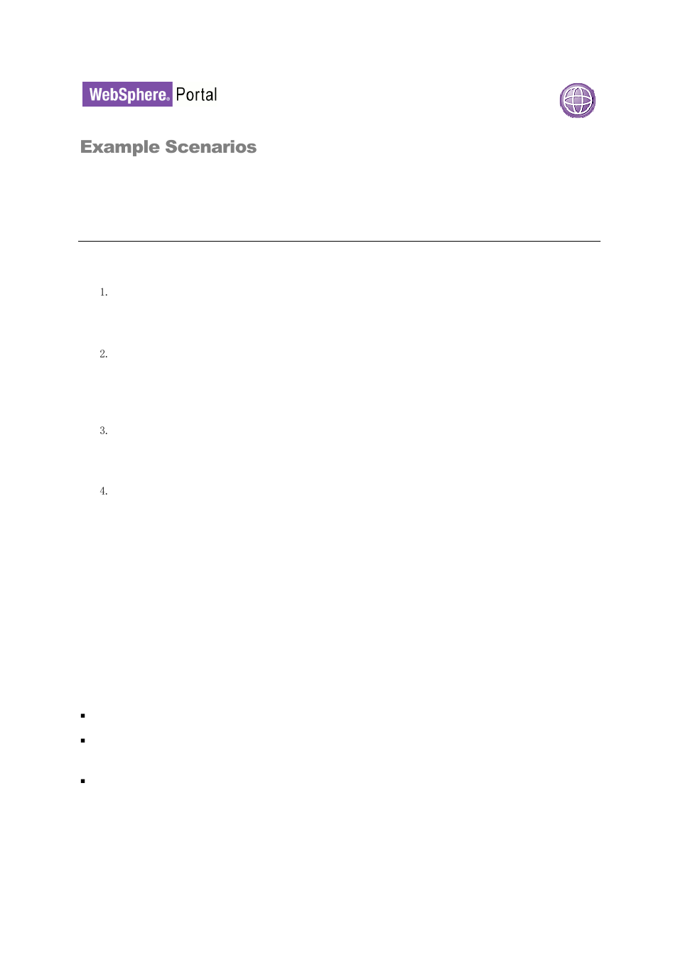 Example scenarios | IBM WEBSPHERE 6.1.X User Manual | Page 87 / 97