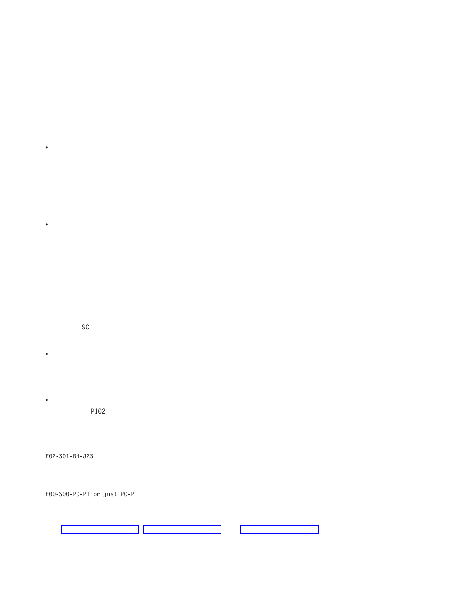 Major assembly (xxx), Sub-assembly (yy), Connection location (zzzz) | Examples for using complete levels of nomenclature, Location diagrams of the rs/6000 sp components, Location diagrams of the rs/6000 sp components -2, Major assembly (xxx) -2 sub-assembly (yy) | IBM RS/6000 SP User Manual | Page 58 / 114
