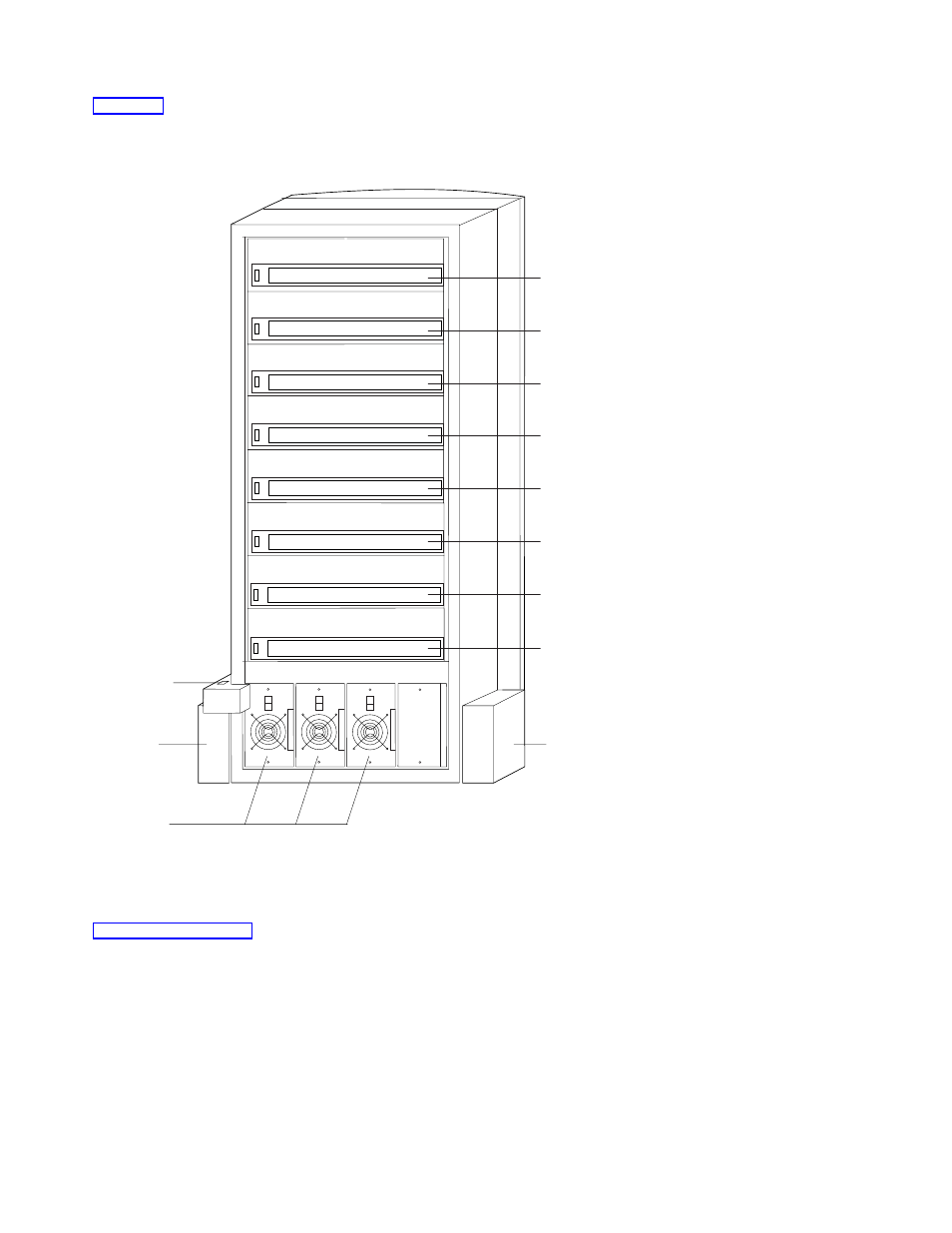 Front view of multi-switch frame locations -4 | IBM RS/6000 SP User Manual | Page 60 / 114