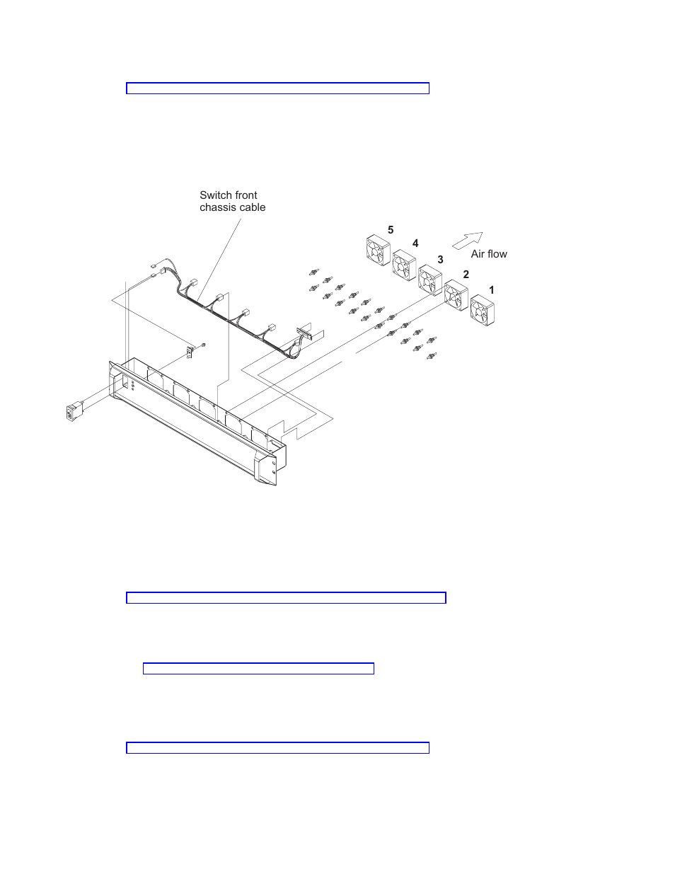 Replacing the switch front chassis cable, Removing the switch supervisor card, Removing the sp switch fan control cable -4 | IBM RS/6000 SP User Manual | Page 86 / 114